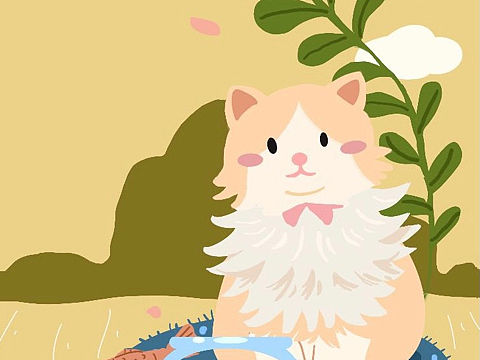 小猫咪插画