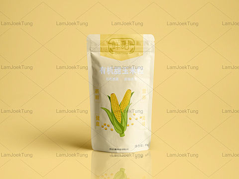 有机甜玉米粒包装设计