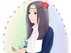 妹子生日（个人主页-ZMjI3NDg2OA==） - 新锐潮流插画 - 站酷设计师宁子无眠原创素材 - 站酷ZCOOL