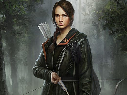 NWA团队为《饥饿游戏》绘制的卡牌和场景插图