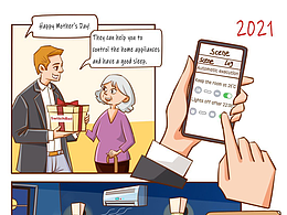 SwitchBot智能家居Mother's Day海外版宣傳漫畫