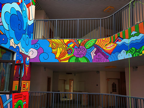 幼兒園墻體彩繪篇（個人主頁-ZNDQ2Nzk4MTY=） - 新銳潮流插畫 - 站酷設(shè)計師Alan魯班藝術(shù)墻繪原創(chuàng)素材 - 站酷ZCOOL