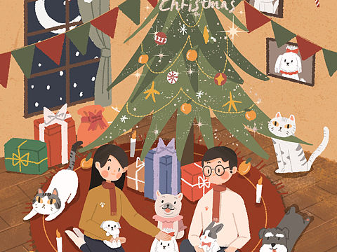 板绘/圣诞季/壁纸