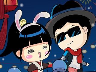 迎2015年卡通繪畫(huà)（個(gè)人主頁(yè)-ZNjUzMjYyOA==） - 商業(yè)插畫(huà) - 站酷設(shè)計(jì)師紅土地一番原創(chuàng)素材 - 站酷ZCOOL