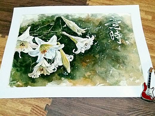 水彩百合---意时绘