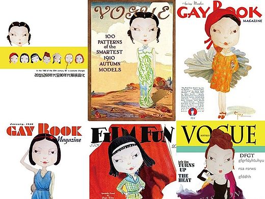 The clothing changes from 1960s to 1980s