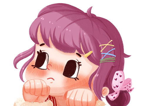 粉涂风小头像（个人主页-ZNTgwMDgyMDA=） - 儿童插画 - 站酷设计师HI_JIAJA原创素材 - 站酷ZCOOL