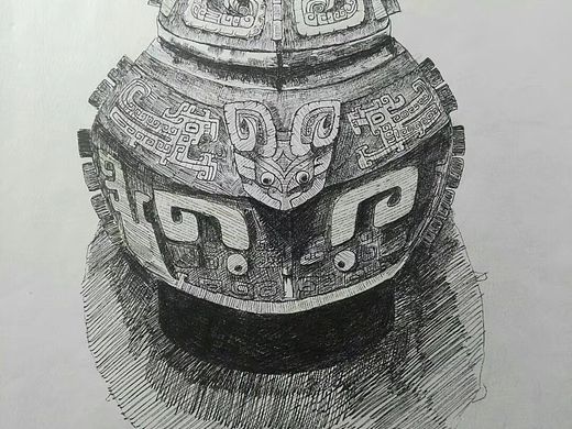 郑州博物院写生——青铜器