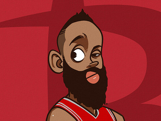 几张NBA球员漫画