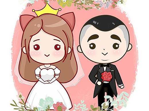 啊，给自己画了个新婚河图（个人主页-ZMTg4MzYwMDA=） - 艺术插画 - 站酷设计师荼蘼的tu不是茶原创素材 - 站酷ZCOOL