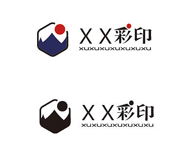 中国风彩印公司LOGO设计