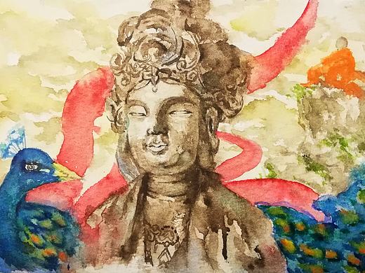 佛（个人主页-ZMzcwNDM2Mjg=） - 艺术插画 - 站酷设计师是一路人原创素材 - 站酷ZCOOL