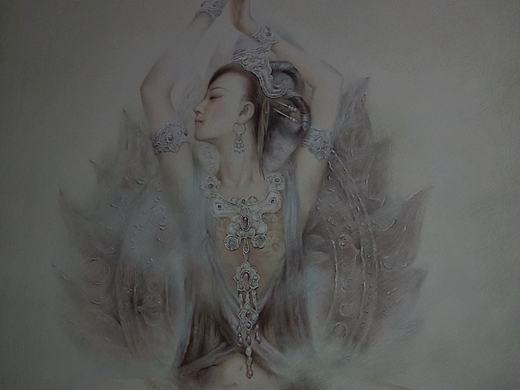彩铅定制画---敦煌系列 飘