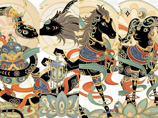敦煌插画遇见生肖（一）