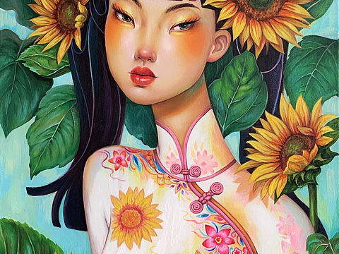 阴天也要绽放的向日葵少女🌻