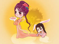 中秋啊 嫦娥啊（個(gè)人主頁-ZODg1Nzc2） - 創(chuàng)作習(xí)作 - 站酷設(shè)計(jì)師tanzi2010原創(chuàng)素材 - 站酷ZCOOL