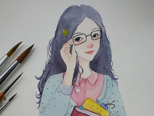 人物水彩临摹练习