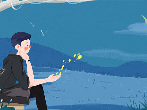 月下（個人主頁-ZMzEyNzE1NDQ=） - 商業(yè)插畫 - 站酷設(shè)計師鹽理原創(chuàng)素材 - 站酷ZCOOL