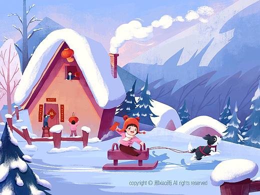 过年啦（个人主页-ZNTg1NzI4NDA=） - 商业插画 - 站酷设计师邢xiao雨原创素材 - 站酷ZCOOL