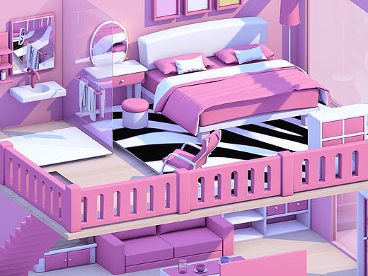 Zombie乐的C4D小房子 C4D场景