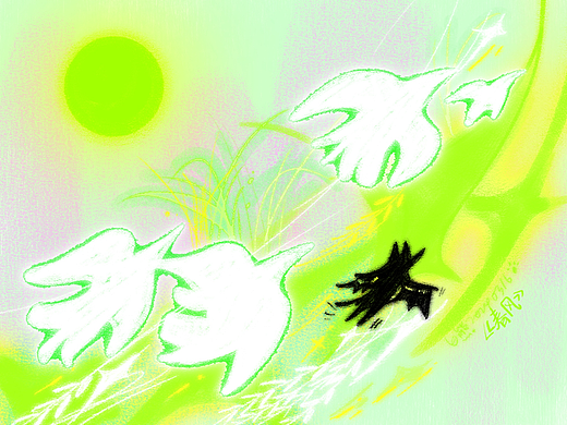 【白熊黑狗·春风春雨春天】