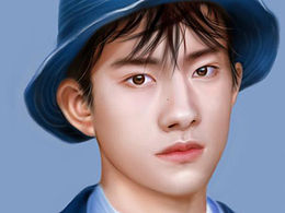 易烊千玺 厚涂 人像写生