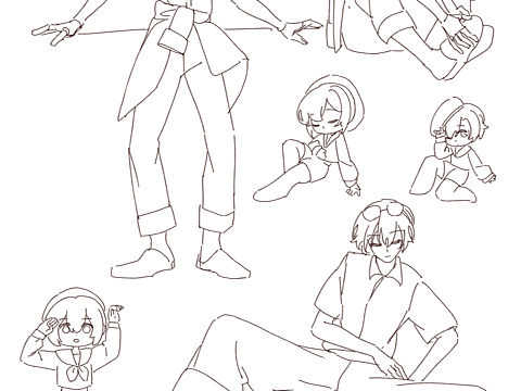 #速写60天挑战赛#day43@速写班长（个人主页-ZNjAzMjYxNjA=） - 创作习作 - 站酷设计师树言yukikun原创素材 - 站酷ZCOOL