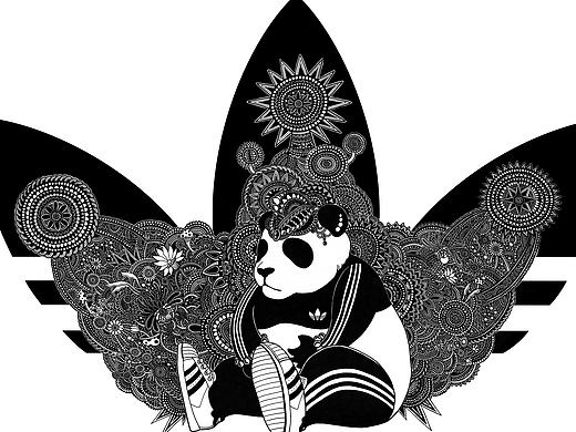 阿迪达斯成都《adi-panda》（个人主页-ZMTc4NTAyODQ=） - 商业插画 - 站酷设计师墩小贤原创素材 - 站酷ZCOOL