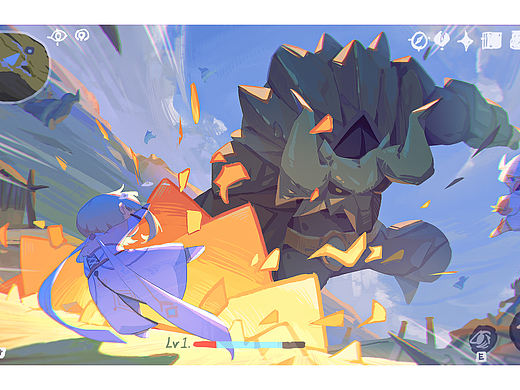 【原神插画】啊！被捶了～