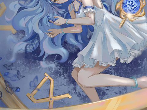 手绘海报 手绘插画 少女