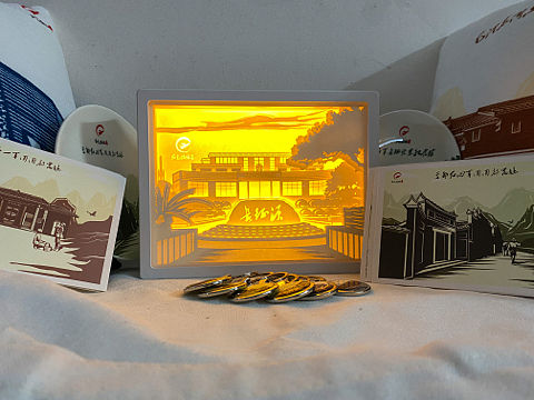 长征出发纪念馆纸雕灯设计