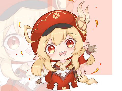 原神～可莉（个人主页-ZNTM3ODM5ODQ=） - 创作习作 - 站酷设计师画画的卷卷子原创素材 - 站酷ZCOOL