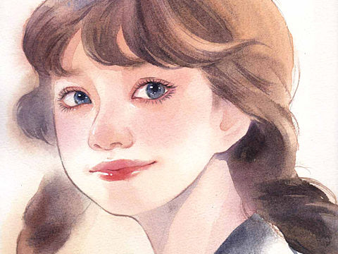 【水彩人物插画】本月随笔