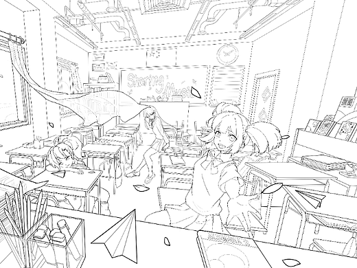 当清风吹过教室(CG美术基础)