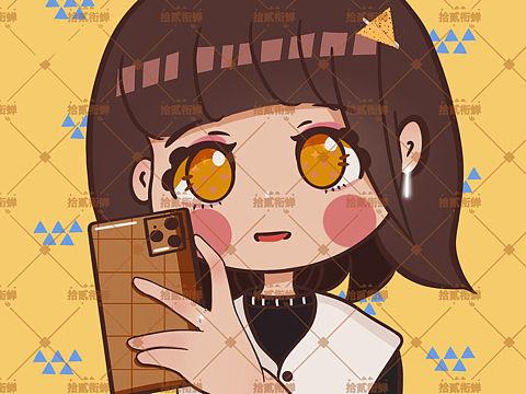 簡簡單單畫個頭像，有興趣的小伙伴，記得記得找我呦（個人主頁-ZNTY0ODUwMDg=） - 商業(yè)插畫 - 站酷設(shè)計師拾貳銜蟬原創(chuàng)素材 - 站酷ZCOOL