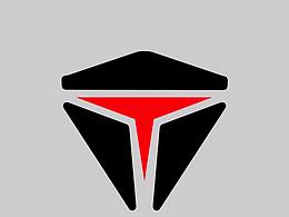 黑配红炫酷方型LOGO