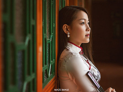 2016首组客片出品-庭院旗袍