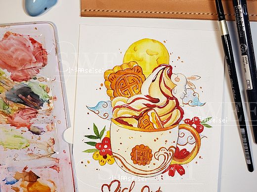 水彩插画（个人主页-ZNDgzMzcxNTY=） - 创作习作 - 站酷设计师小珊Seisei原创素材 - 站酷ZCOOL