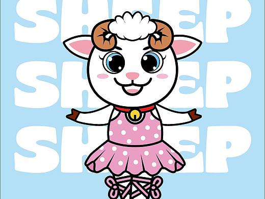 跳舞羊（個(gè)人主頁-ZNTExNjY2MjQ=） - 兒童插畫 - 站酷設(shè)計(jì)師大雨大暴雨原創(chuàng)素材 - 站酷ZCOOL