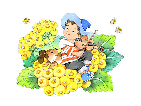 手绘一套幼儿园课程封面