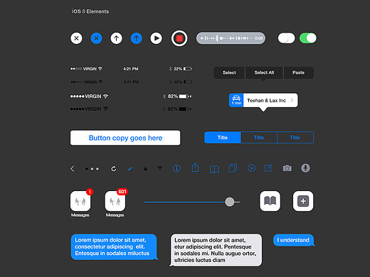 【临摹】 iphone home screen and elements
