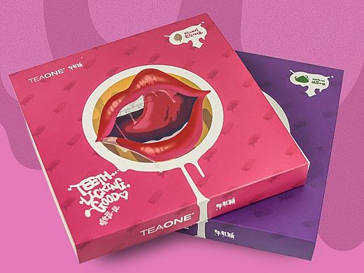 teaone牛轧糖包装设计