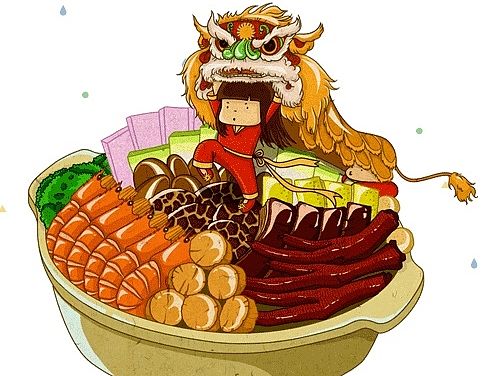 岭南美食动态插画