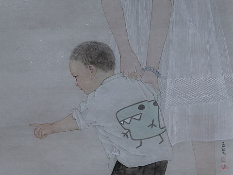 《親子》系列——執(zhí)手（個(gè)人主頁(yè)-ZNDM5MzczNjg=） - 繪畫(huà) - 站酷設(shè)計(jì)師劉孟楚原創(chuàng)素材 - 站酷ZCOOL