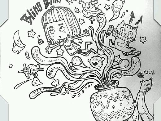 猫和女孩（个人主页-ZMTczMjY5OTY=） - 儿童插画 - 站酷设计师AKyu原创素材 - 站酷ZCOOL