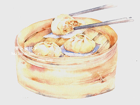 萝卜丝包子、驴打滚、