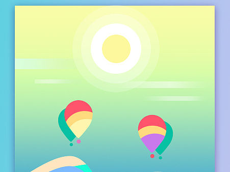热气球&房子（个人主页-ZMTU4ODI2MTY=） - 商业插画 - 站酷设计师Double_rich原创素材 - 站酷ZCOOL