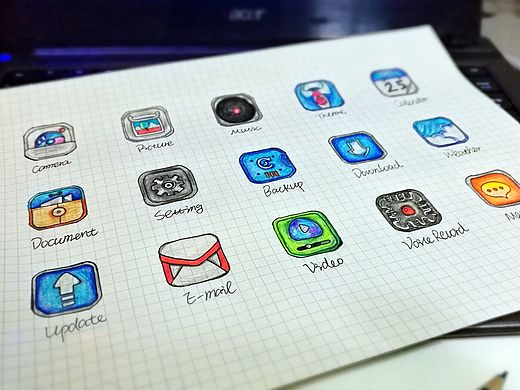 手绘彩铅图标（个人主页-ZMjYwMTA2NDA=） - 图标 - 站酷设计师哼哼张原创素材 - 站酷ZCOOL