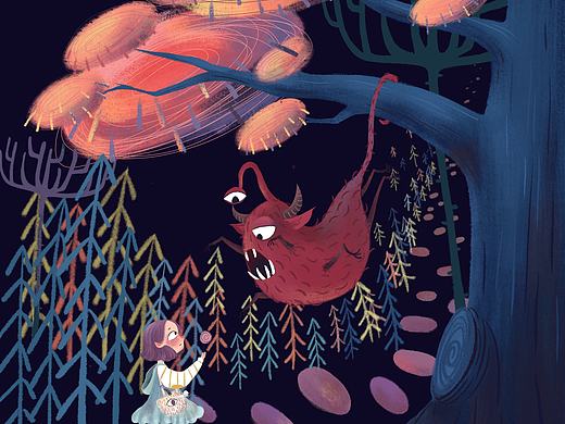 遇到小怪兽（个人主页-ZNDEzMDg1OTI=） - 创作习作 - 站酷设计师KUZAZA原创素材 - 站酷ZCOOL