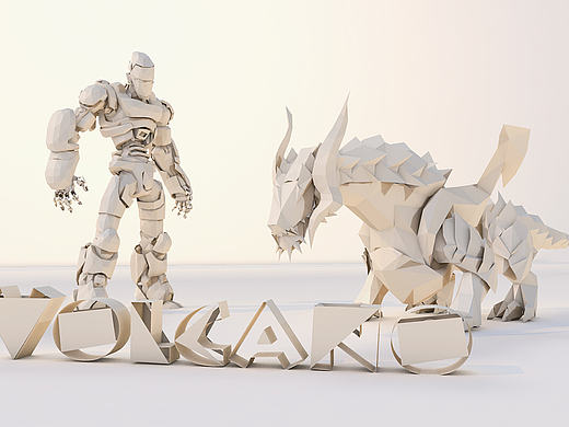 C4D纸质效果制作